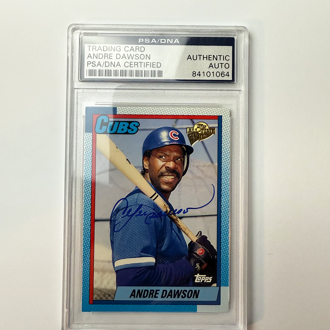 Andre Dawson Signed 2005 Topps All Time Fan favorites #36 PSA Auto Authentic
