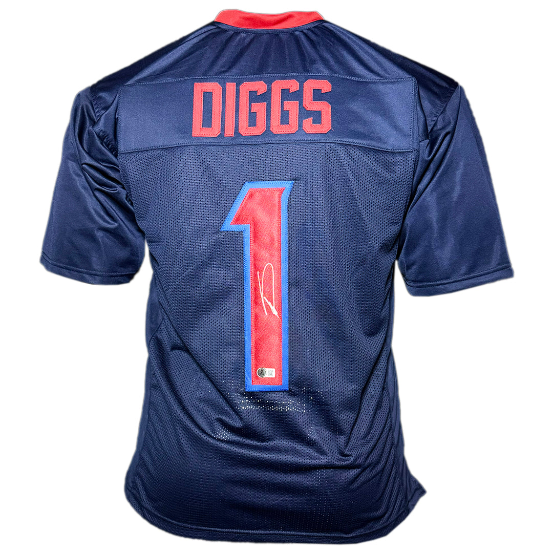 Stefon Diggs Signed Houston Color Rush Football Jersey (Beckett)