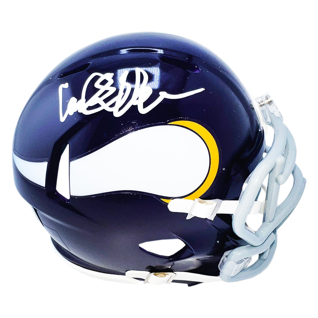 Carl Eller Signed Minnesota Vikings Throwback 61-79 Speed Mini Football Helmet (Beckett)