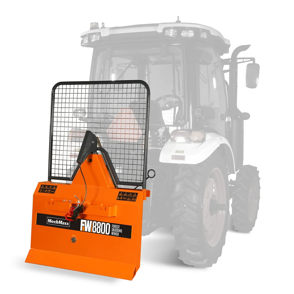 3-Point PTO Stump Grinder & Forestry Log Skidding Winch Bundle, SG24 & FW8800
