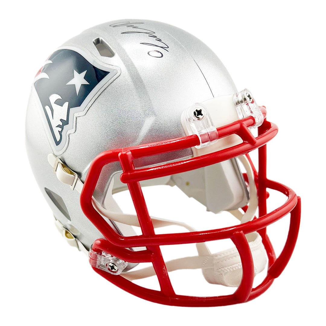 Christian Gonzalez Signed New England Patriots Speed Mini Football Helmet (Beckett)
