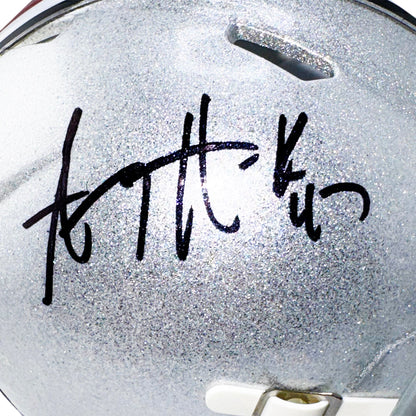 A.J. Hawk Signed Ohio State Buckeyes Speed Mini Football Helmet (Beckett)