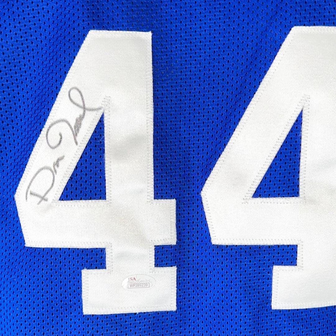 Dan Issel Signed Kentucky College Blue Basketball Jersey (JSA)