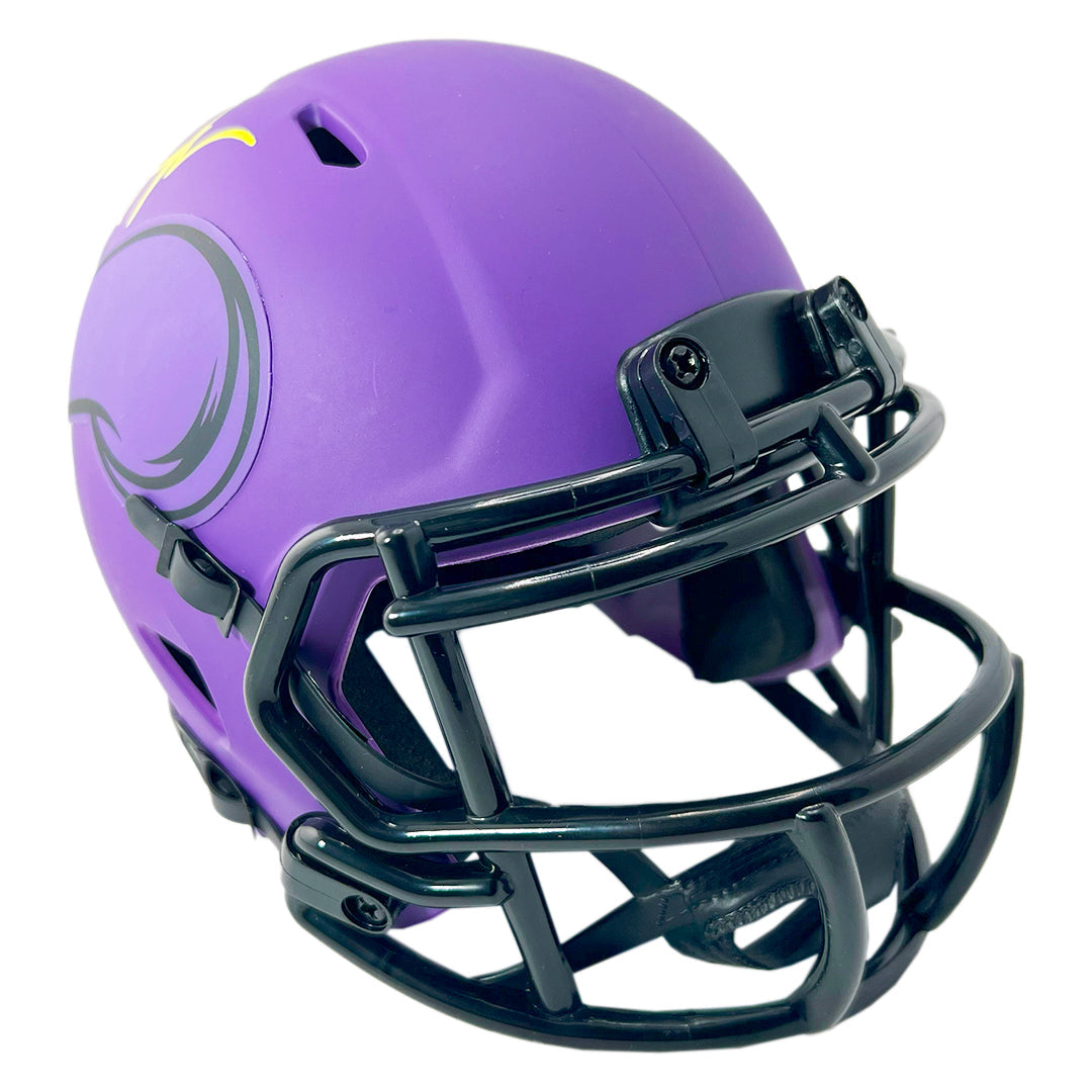Justin Jefferson Signed Minnesota Vikings Rave Mini Football Helmet (Beckett)