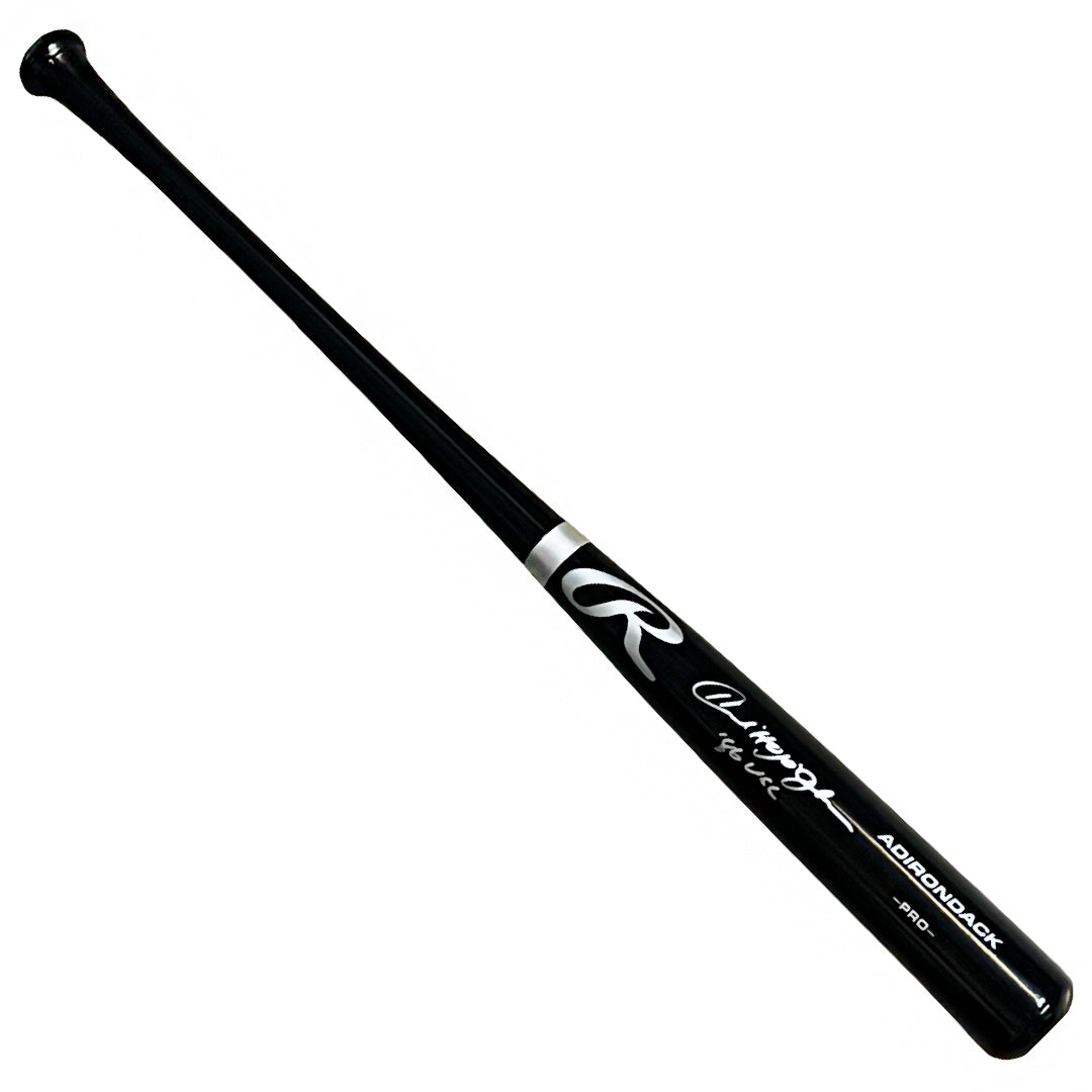 Howard Johnson Signed 86 WSC Inscription Rawlings Black Baseball Bat (Beckett)