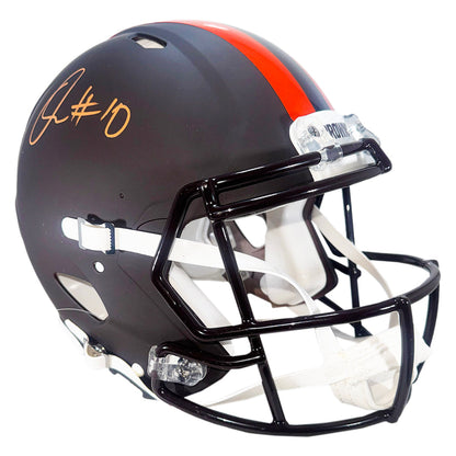 Quinshon Judkins Signed Cleveland Browns Alt 2025 Authentic Speed Full-Size Football Helmet (Beckett)