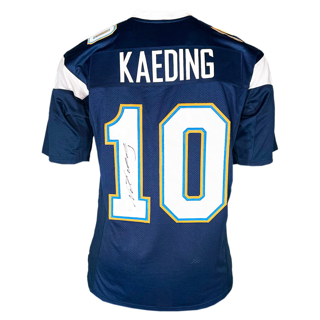 Nate Kaeding Signed San Diego Navy Football Jersey (JSA)