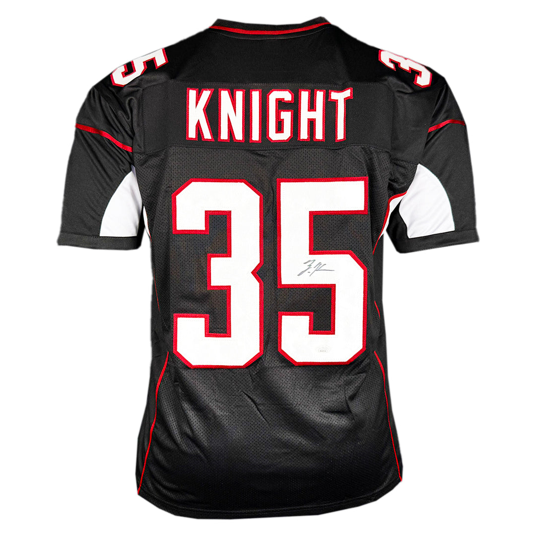 Zonovan Knight Signed Arizona Black Football Jersey (JSA)