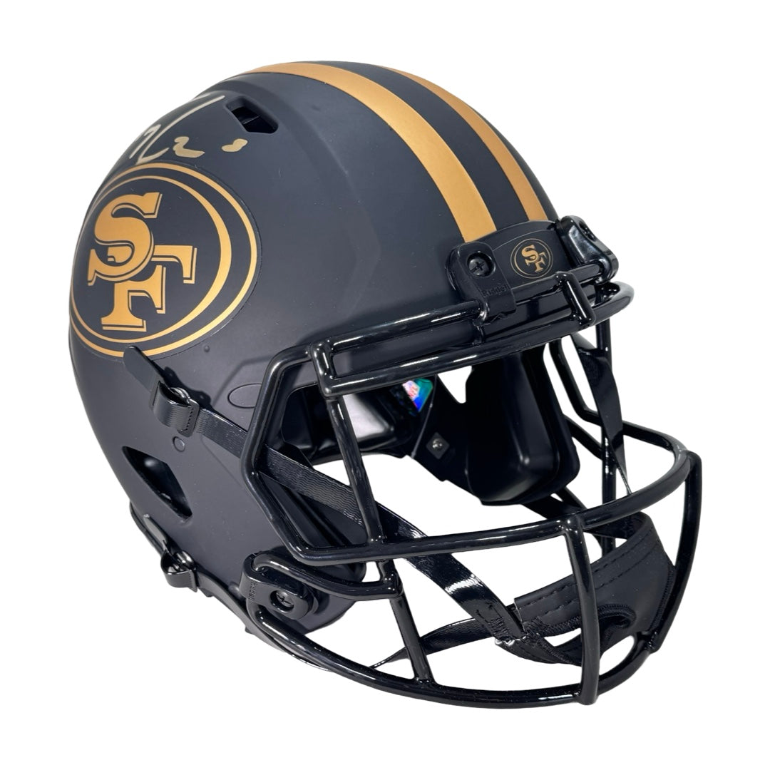 Trey Lance Signed San Francisco 49ers Authentic Eclipse Speed Full-Size Football Helmet (Beckett)