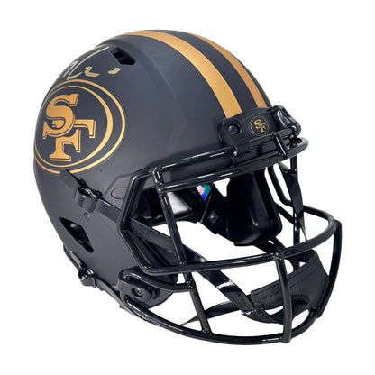 Trey Lance Signed San Francisco 49ers Authentic Eclipse Speed Full-Size Football Helmet (Beckett)