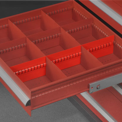 (1 Pack/6 Pcs Depth24.07"Height5.71")Extra Drawer Long Dividers For Modular Tool Cabinet