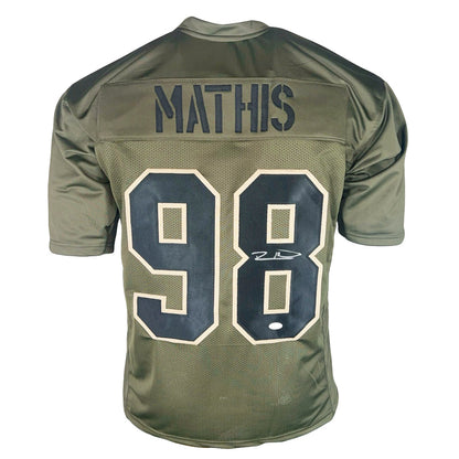 Robert Mathis Signed Indianapolis Salute to Service Football Jersey (JSA)