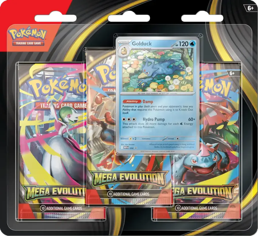 Mega Evolution 3-Pack Blister Packs & Cases