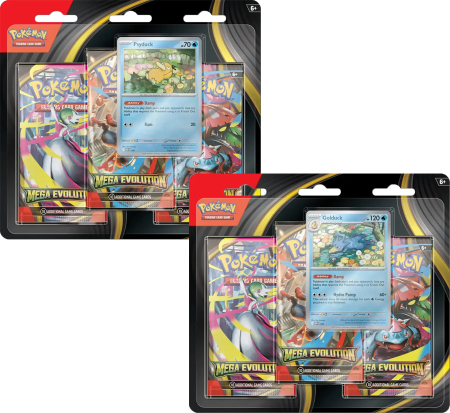Mega Evolution 3-Pack Blister Packs & Cases