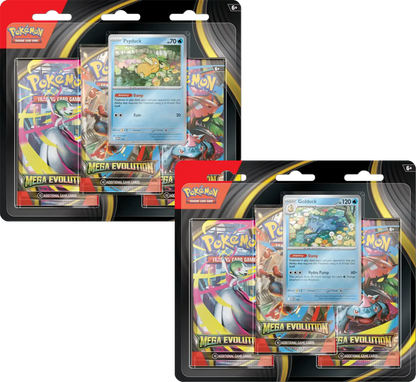 Mega Evolution 3-Pack Blister Packs & Cases