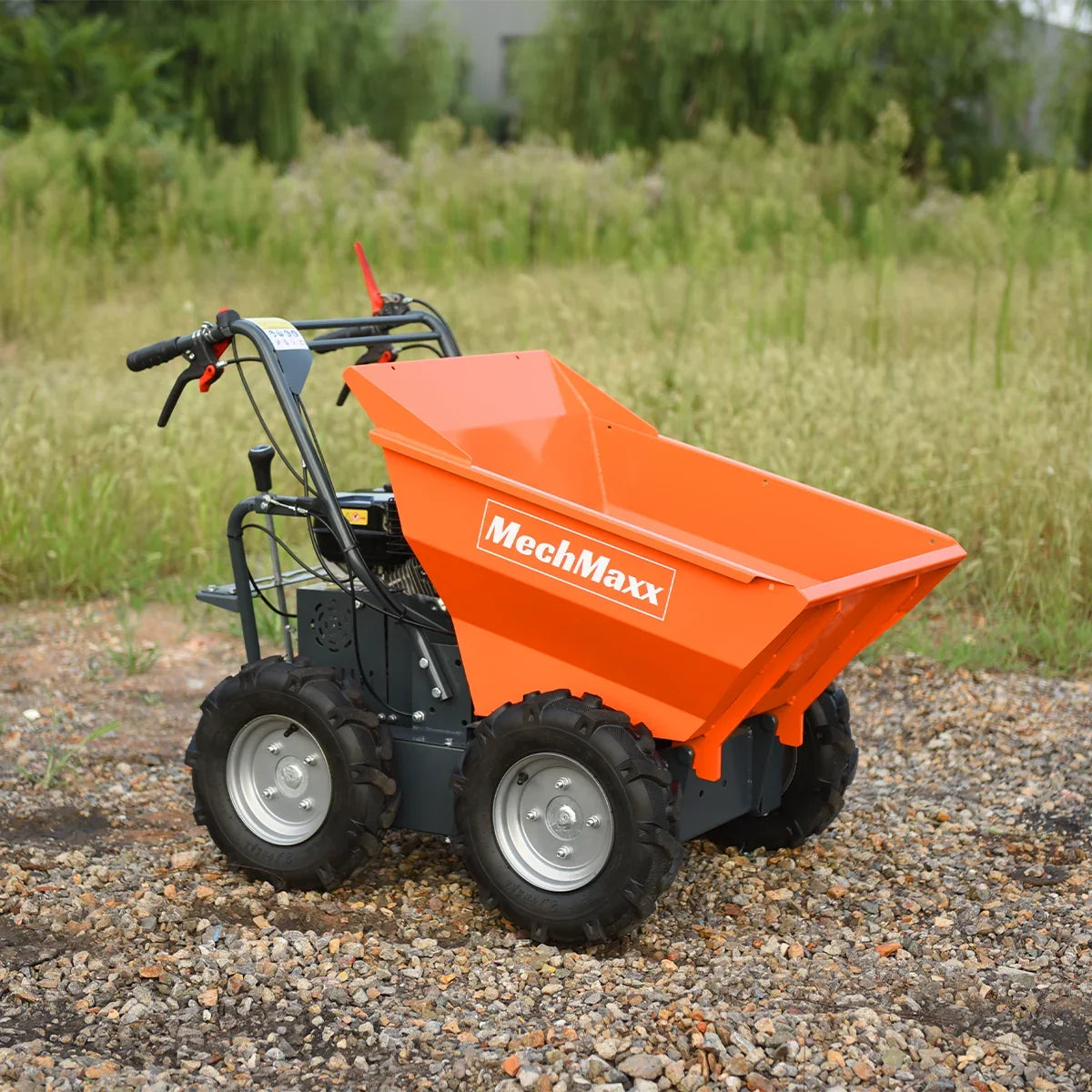660lbs Capacity 7HP Gas Powered Wheelbarrow  Cart T30 3F+1R Gearbox , T30