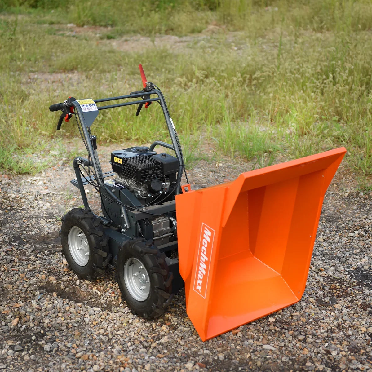 660lbs Capacity 7HP Gas Powered Wheelbarrow  Cart T30 3F+1R Gearbox , T30