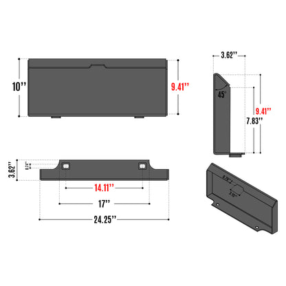 37"Mini Skid Steer Drum Forestry Brush Mulcher Attachment,  Hydraulic Flow Range 11 To 16 GPM, MCH37