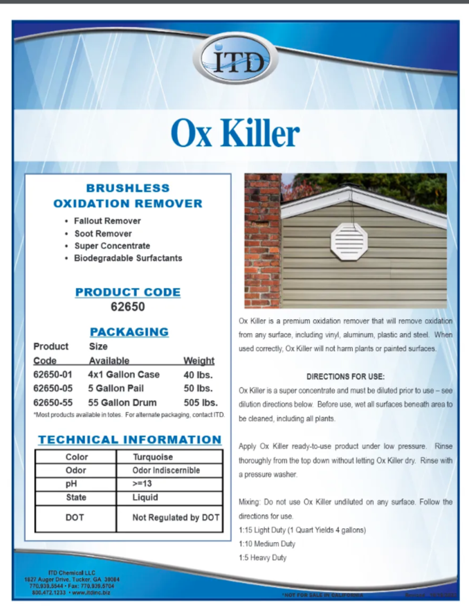 Ox Killer 1 Gallon
