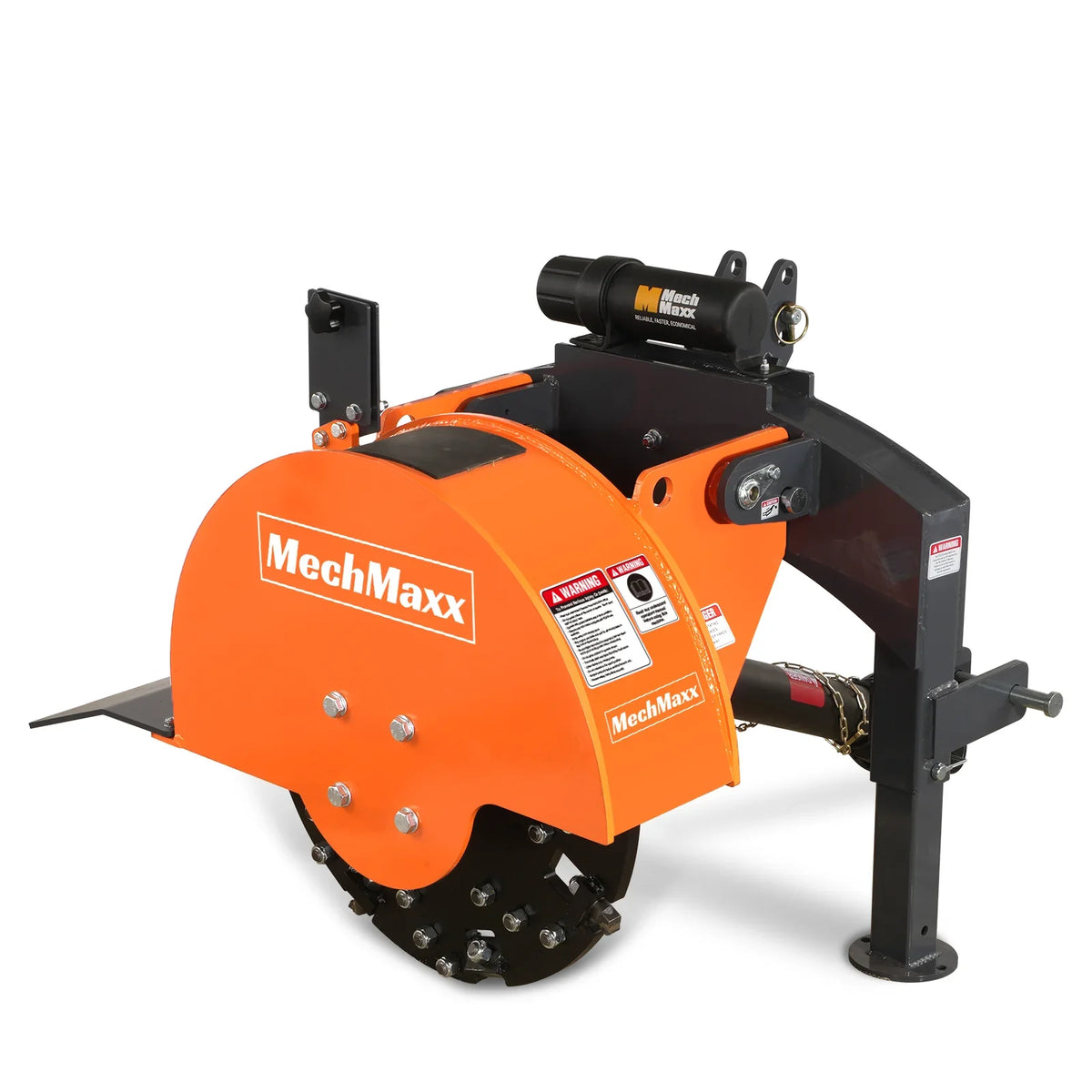 3-Point PTO Stump Grinder & 8 inch ZONSEN E-Start 1000cc 35hp Gas Powered Wood Chipper Bundle, SG24 & B200