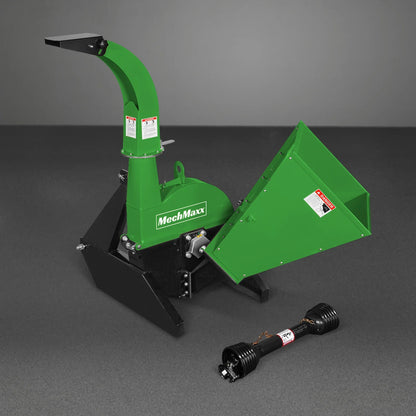 3 Point PTO Wood Chipper Attachment For Tractors Up To 45HP (PTO Shaft Included),  BX42S