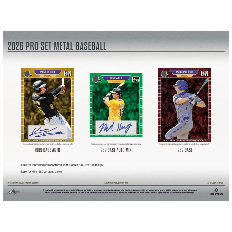 2026 Leaf Pro Set Metal Baseball Jumbo Box