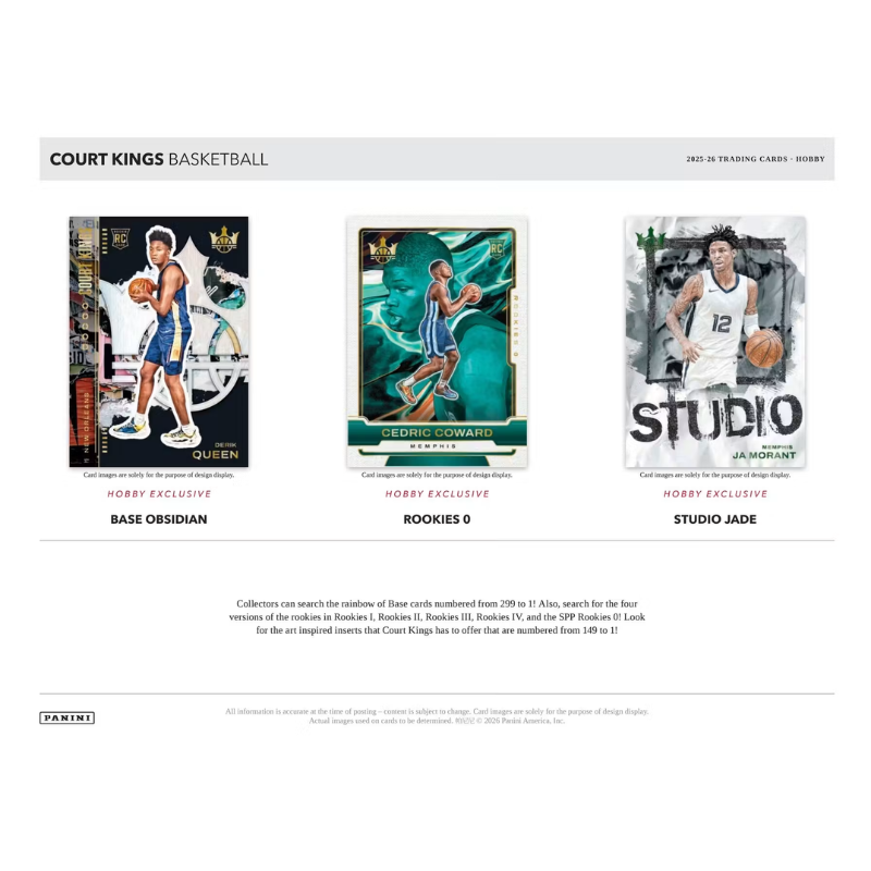 2025/26 Panini Court Kings Basketball Hobby Box