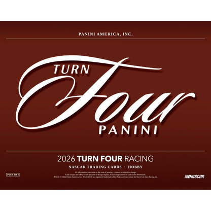 2026 Panini Turn Four Racing Hobby 10 Box Case