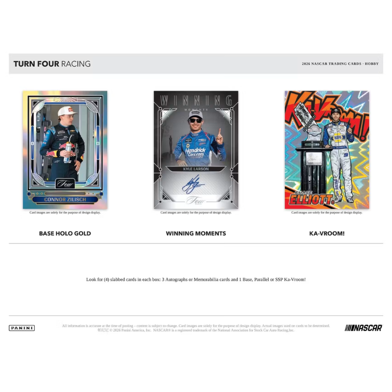 2026 Panini Turn Four Racing Hobby 10 Box Case