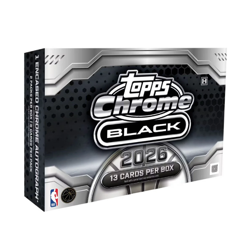 2025/26 Topps Chrome Black Basketball Hobby 8 Box Case