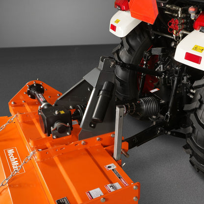 5FT 3-Point Gear Drive Rotary Tiller, 25-50HP Tractor, PTO Shaft Included (With Slip Clutch), Cat. 1 &2 Hookup , RT500