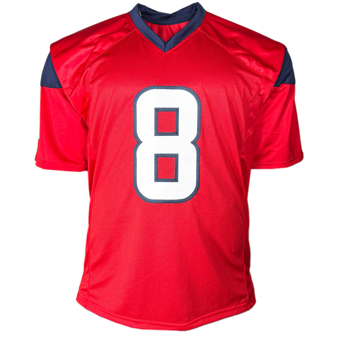Matt Schaub Signed Houston Red Football Jersey (JSA)