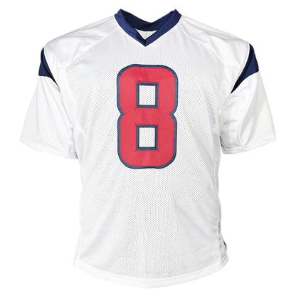 Matt Schaub Signed Houston White Football Jersey (JSA)