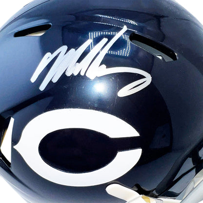 Mike Singletary Signed Chicago Bears Throwback 62-73 Speed Mini Football Helmet (JSA)