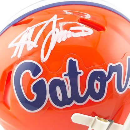 Steve Spurrier Signed Florida Gators Orange Speed Mini Football Helmet (JSA)