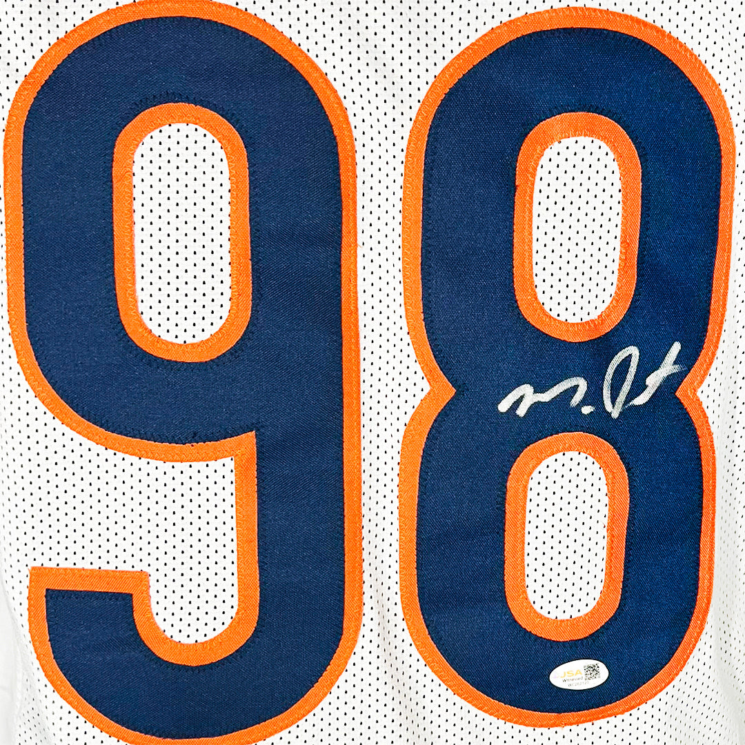 Montez Sweat Signed Chicago White Football Jersey (JSA)