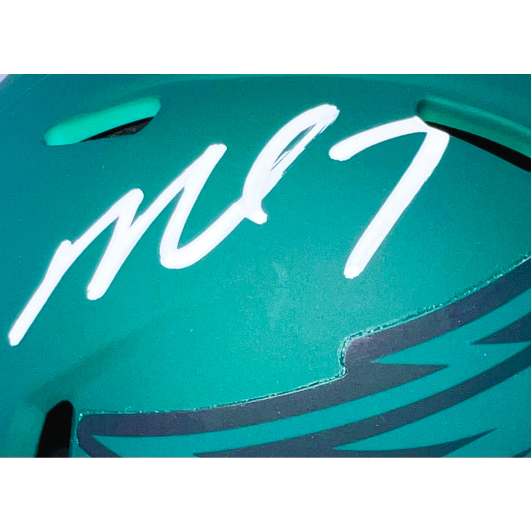 Michael Vick Signed Philadelphia Eagles Rave Mini Football Helmet (JSA)
