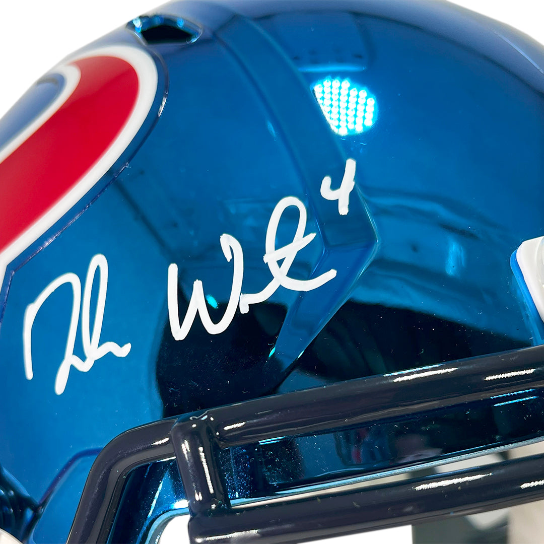 Deshaun Watson Signed Houston Texans Chrome Speed Full-Size Replica Football Helmet (JSA)