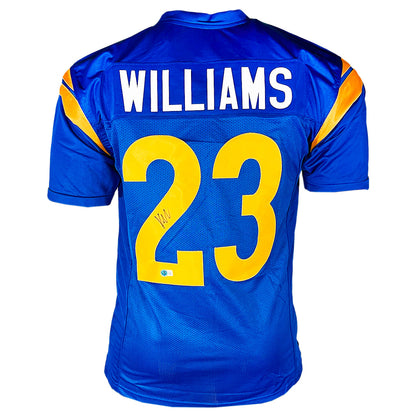 Kyren Williams Signed Los Angeles Blue Football Jersey (Beckett)