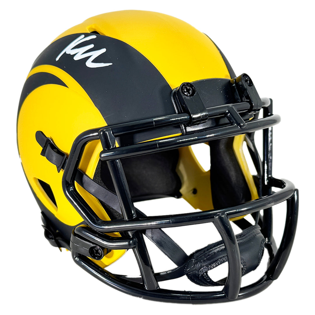 Kyren Williams Signed Los Angeles Rams Rave Mini Football Helmet (Beckett)