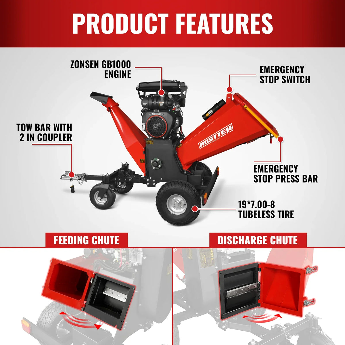 36" MAX Portable Sawmill & 8" Wood Chipper Bundle