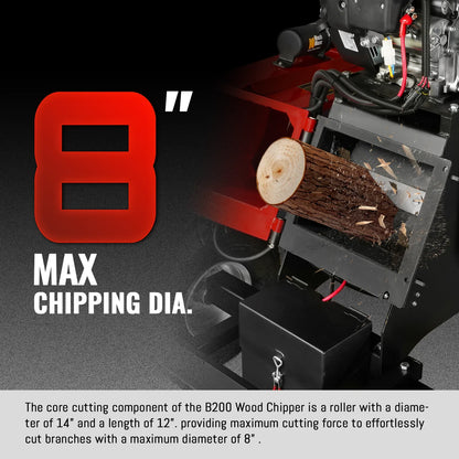 36" MAX Portable Sawmill & 8" Wood Chipper Bundle