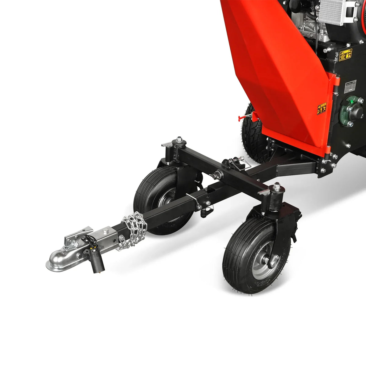 3-Point PTO Stump Grinder & 8 inch ZONSEN E-Start 1000cc 35hp Gas Powered Wood Chipper Bundle, SG24 & B200